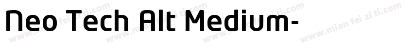 Neo Tech Alt Medium字体转换
